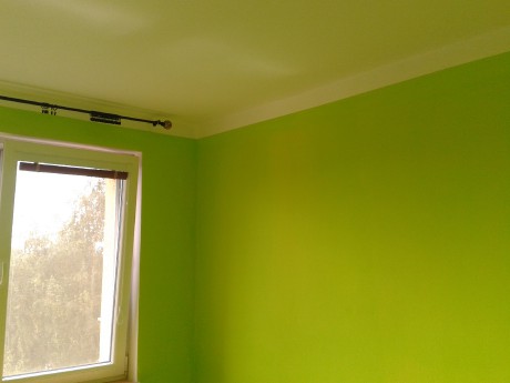 Malování obývacího pokoje pastelovou barvou