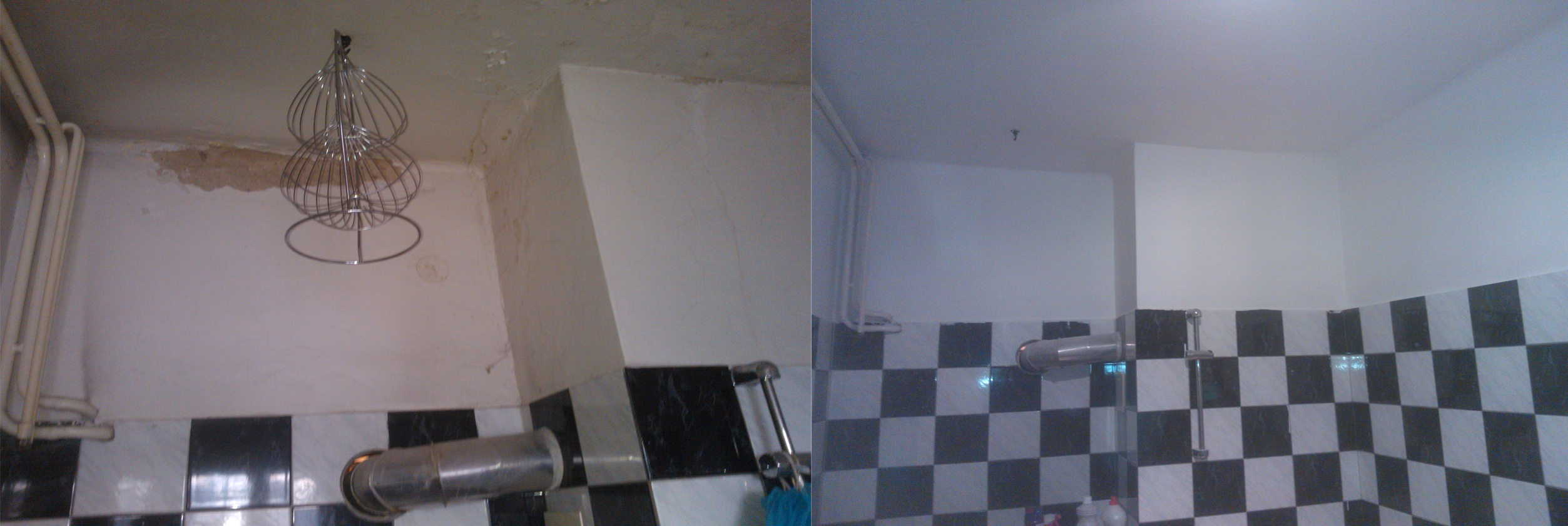 Malování koupelny, povrchová úprava stěn